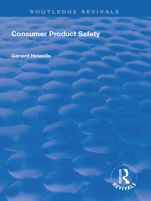 cover image of Consumer Product Safety